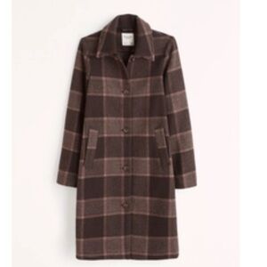 Wool blend mod coat